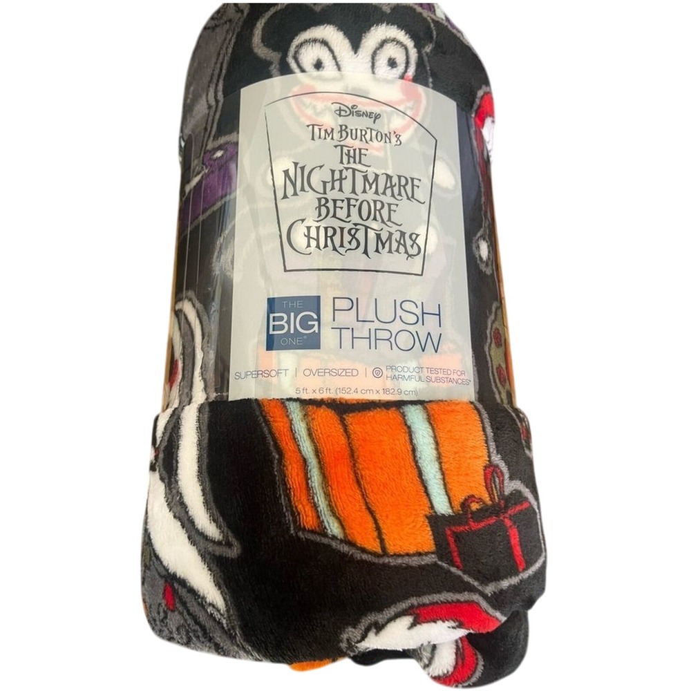 The Nightmare Before Christmas Oversized Plush Throw Christmas Blanket 5ft x 6ft